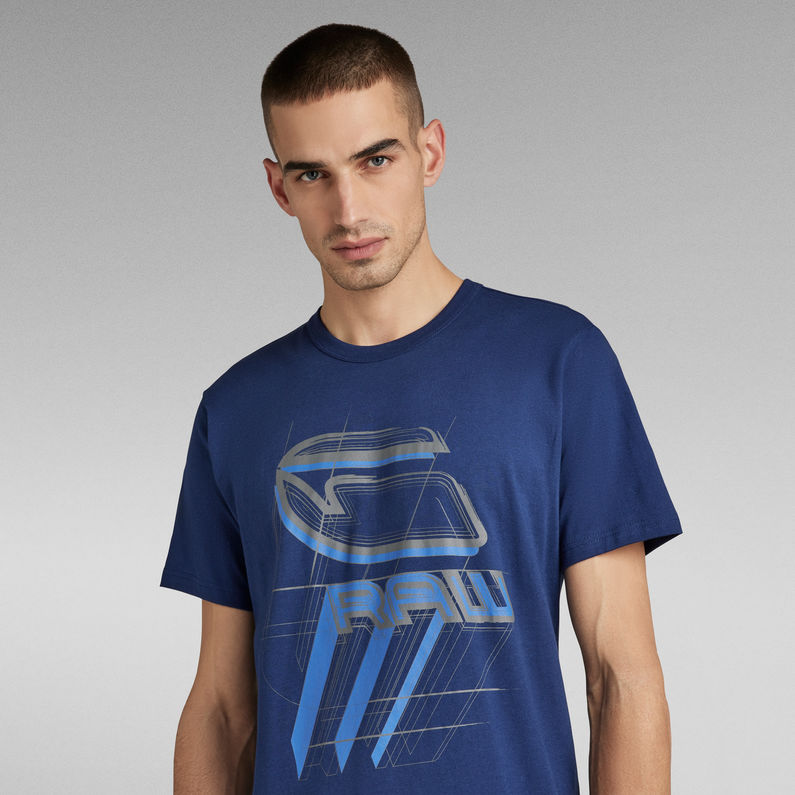 G-Star RAW® Perspective Logo T-Shirt Dark blue