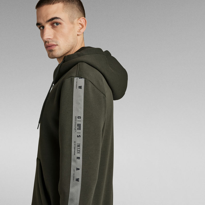 G-STAR® Sport A Tape Zip Sweater Grey