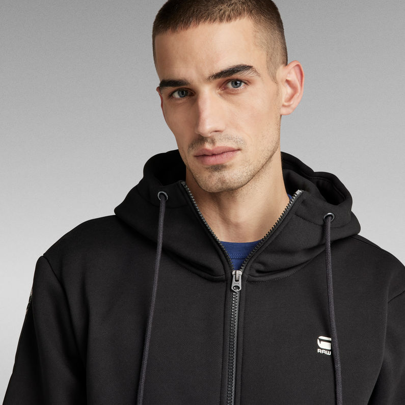 G-STAR® Sweat Sport A Tape Zip Noir