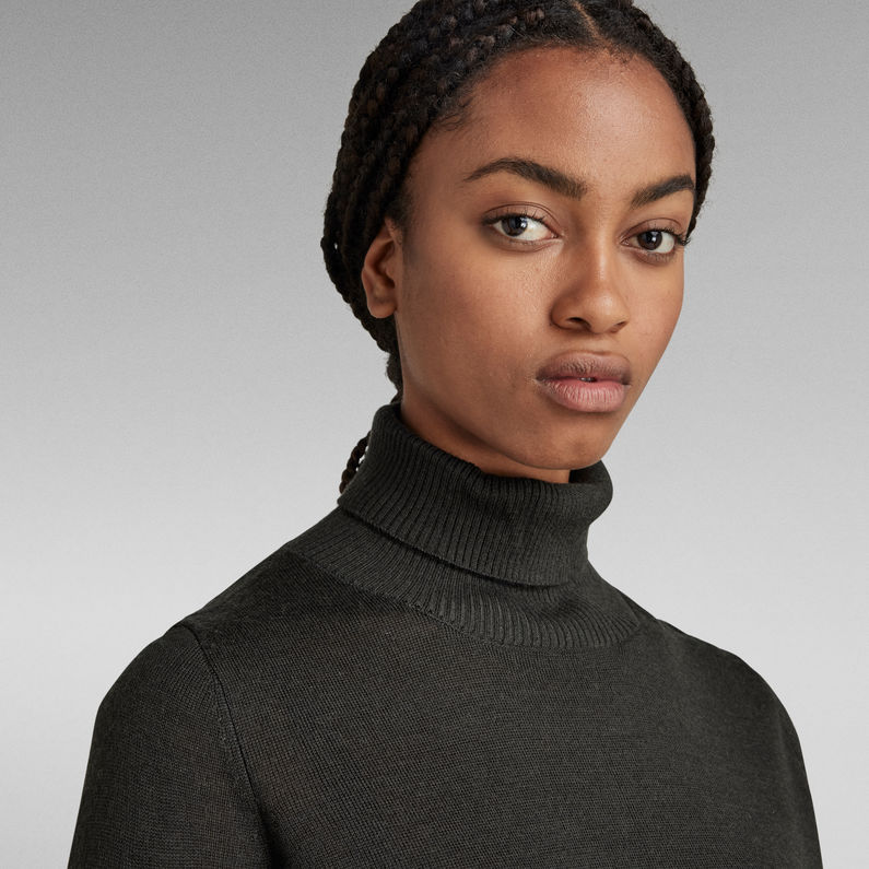 G-STAR® Leyla Turtle Knit Pullover Grau