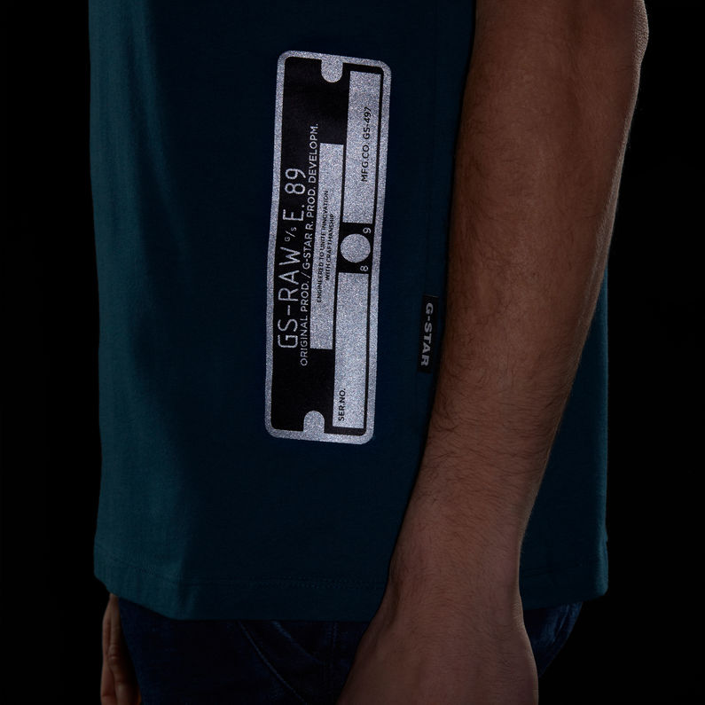 G-Star RAW® T-shirt Side License Graphic Donkerblauw