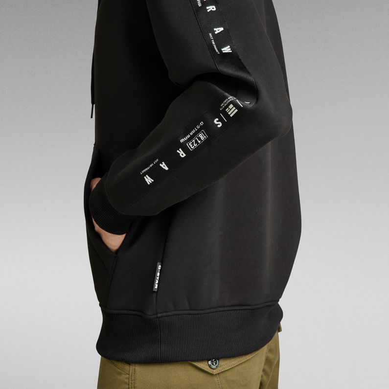 G-Star RAW® Sport A Tape Hooded Sweater Black