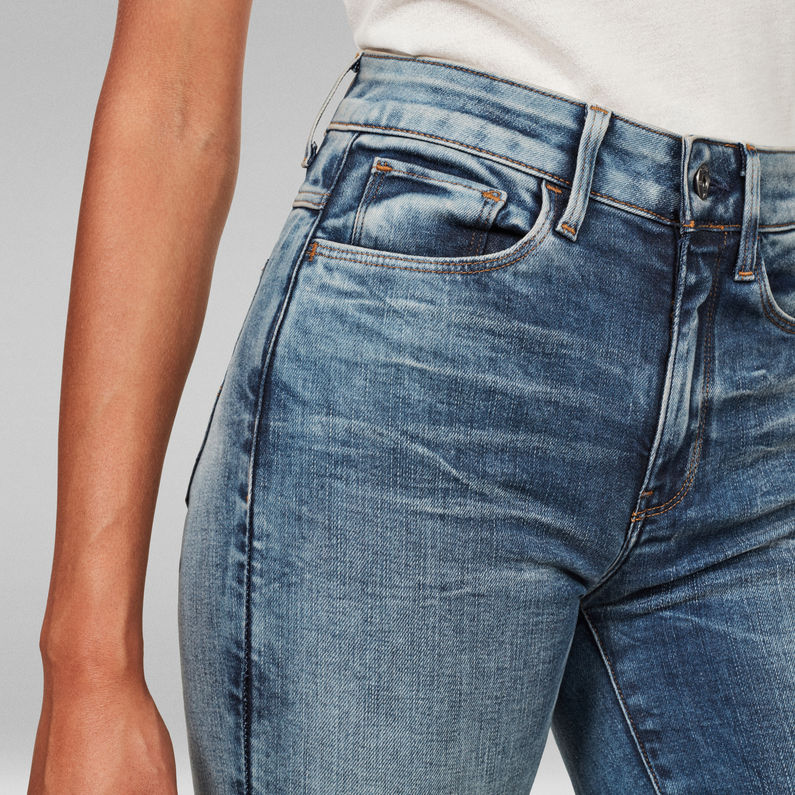 G-STAR® 3301 Deconstructed High Waist Skinny Jeans Mittelblau