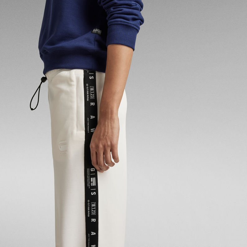 G-STAR® Branded Tape Track Pants White