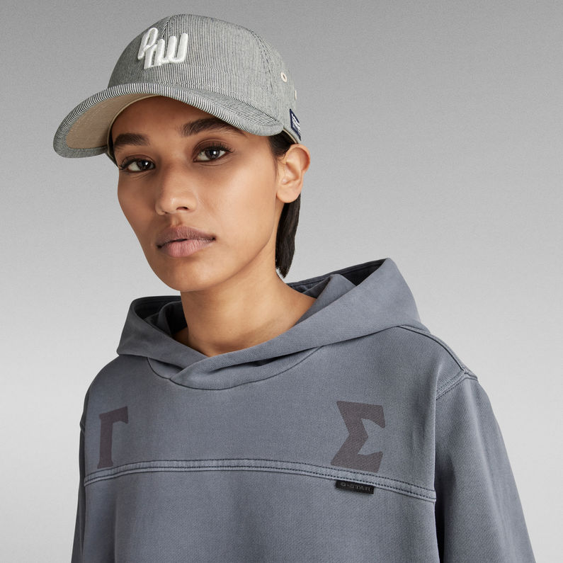 G-STAR® Gamma Sigma Loose Hooded Sweat Dress ミディアムブルー