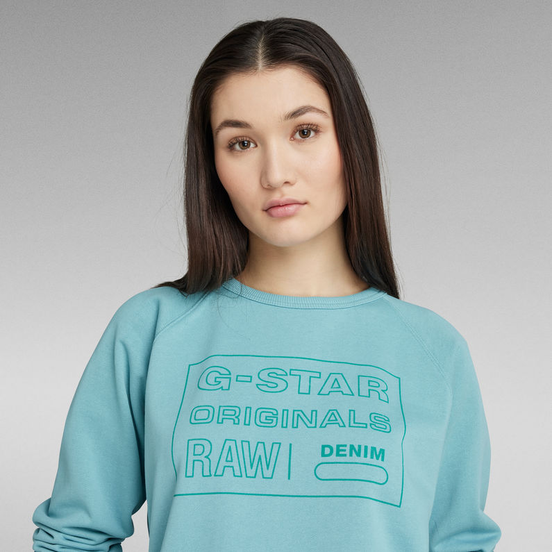 G-STAR® Raglan Originals Sweater Light blue