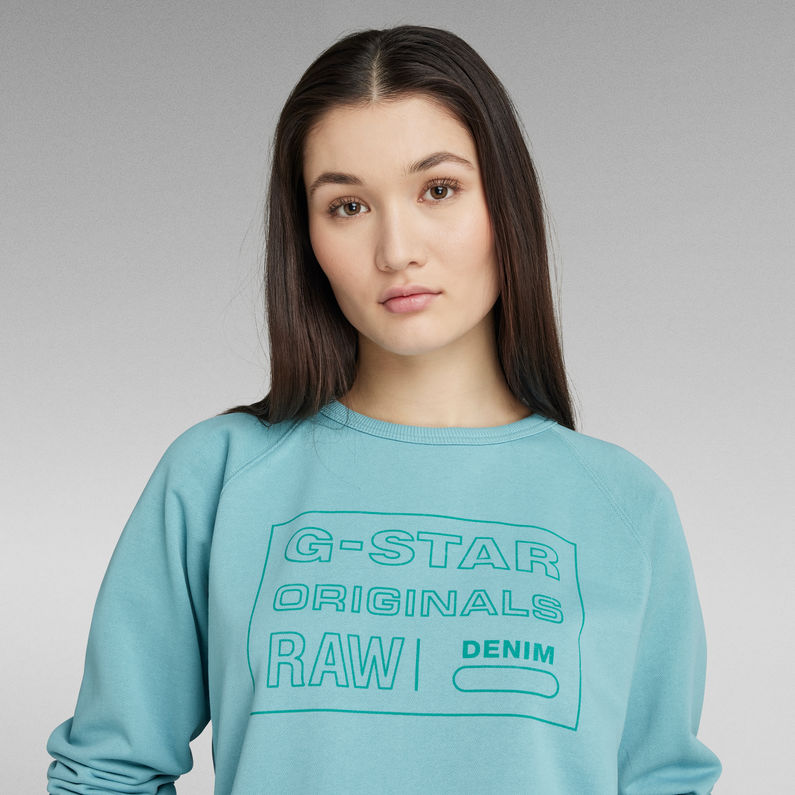 G-Star RAW® Raglan Originals Sweater Light blue