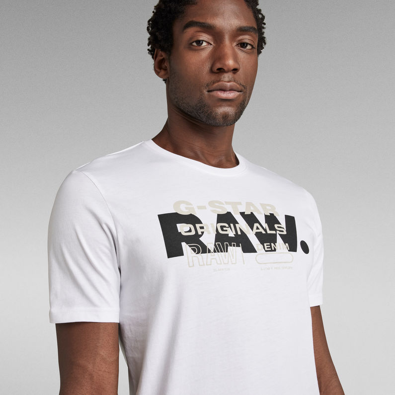 G-STAR® Camiseta Raw Originals Slim Blanco