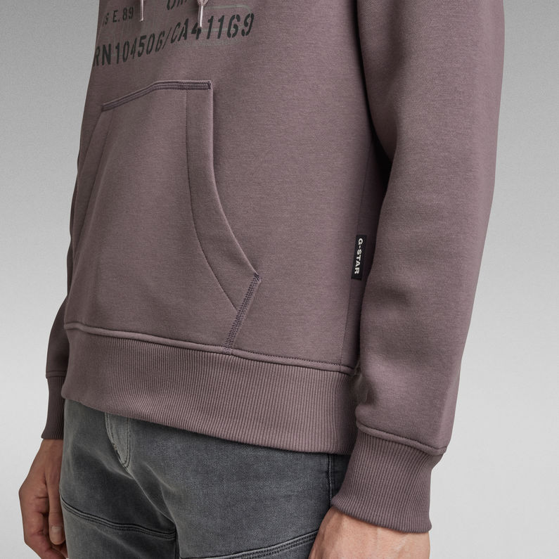 G-Star RAW® Sudadera Multi Layer Originals Hooded Morado