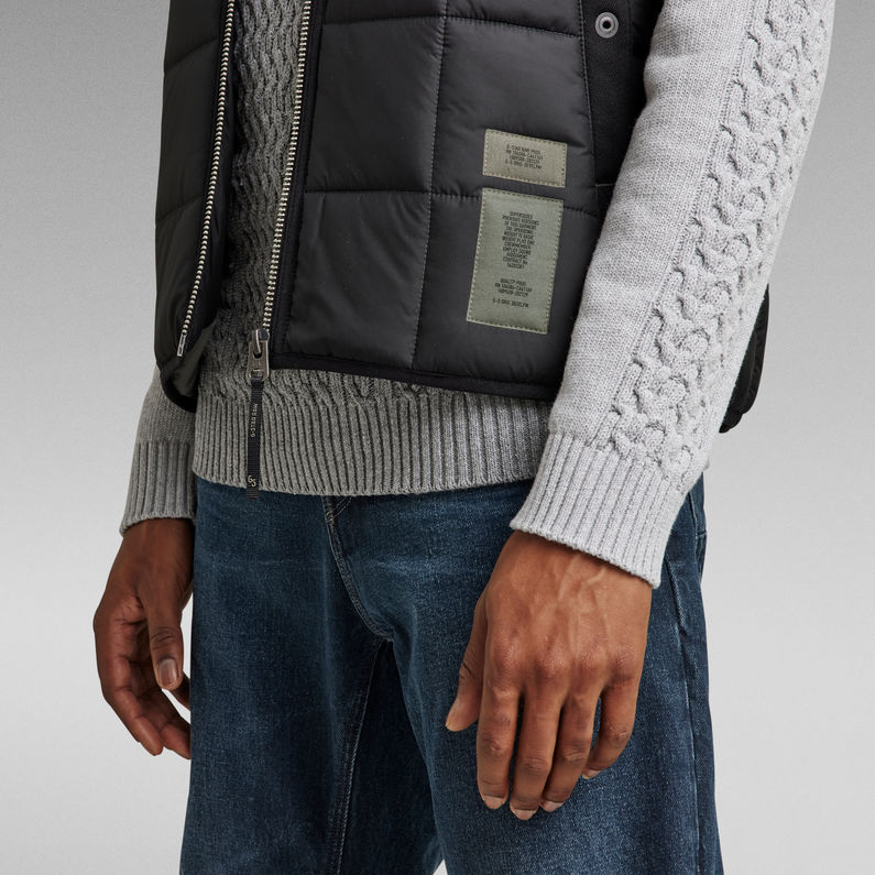 G-STAR® Meefic Square Quilted Vest Black