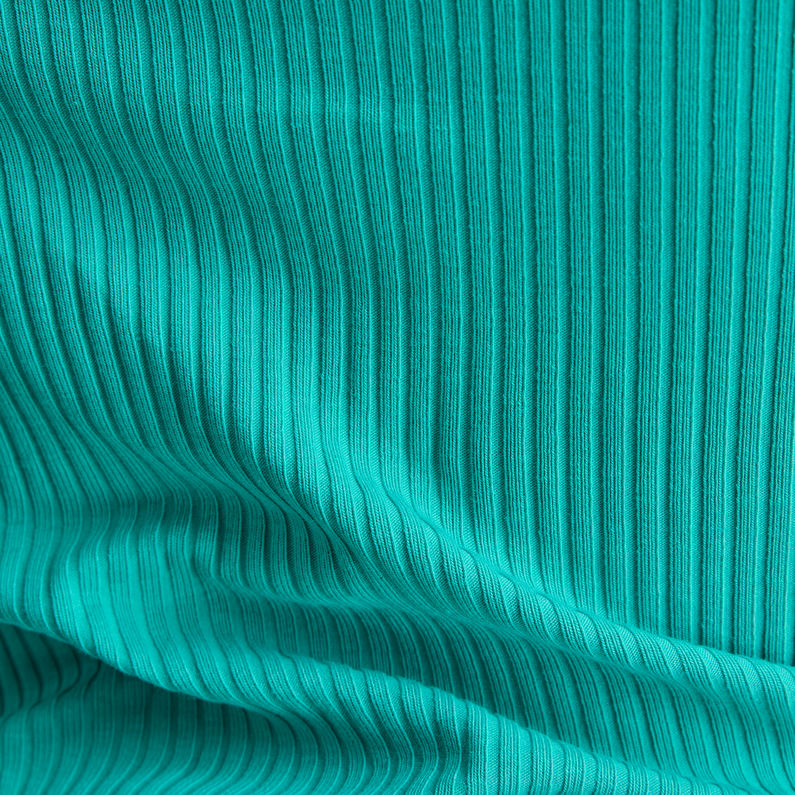 G-STAR® Rib Mock Slim Top Green