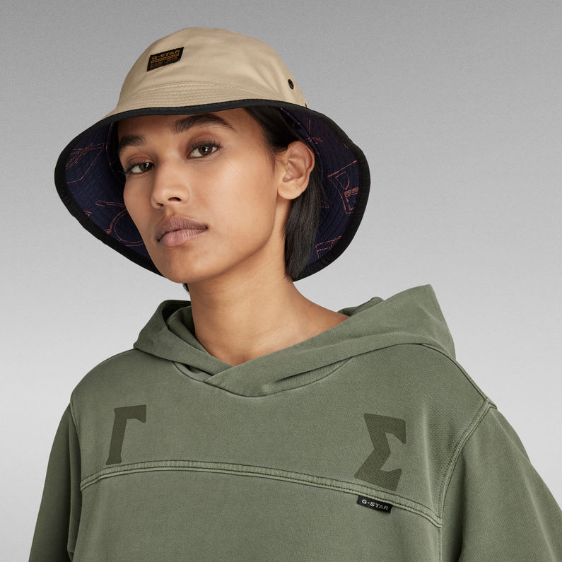 G-STAR® Gamma Sigma Loose Hooded Sweat Kleid Grün