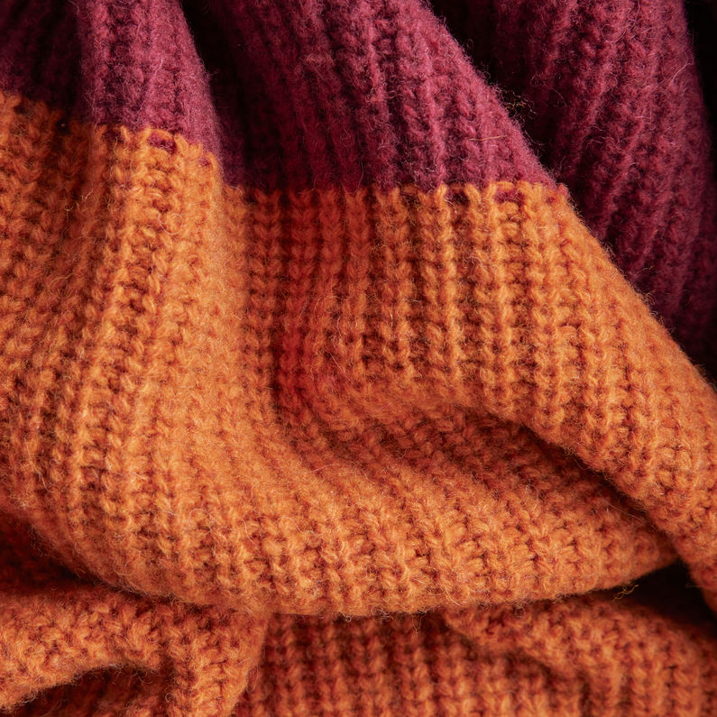 G-STAR® Pull en maille Color Block Skipper Loose Multi couleur