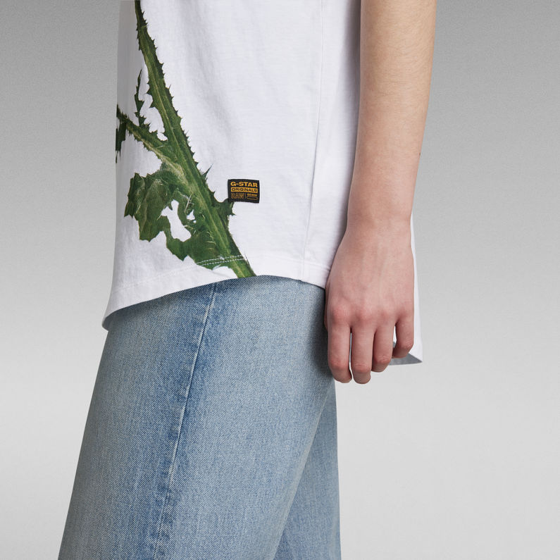 G-Star RAW® Top Lash Fem Thistle Loose Blanco