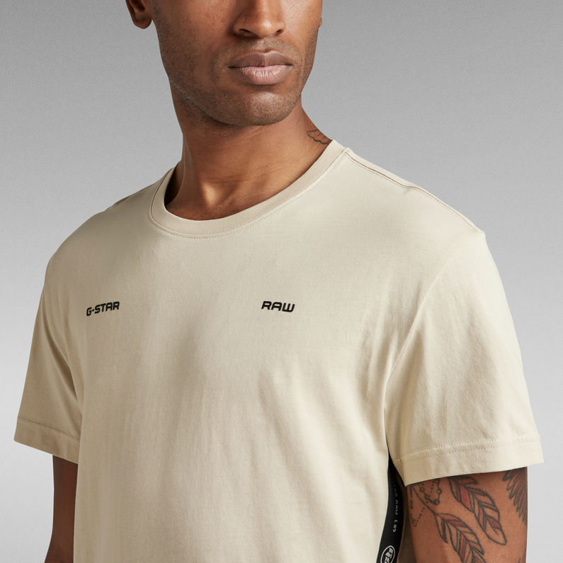 G-Star RAW® Camiseta Logo Tape Beige