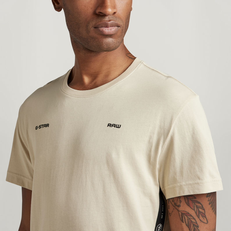 G-Star RAW® Logo Tape T-Shirt Beige