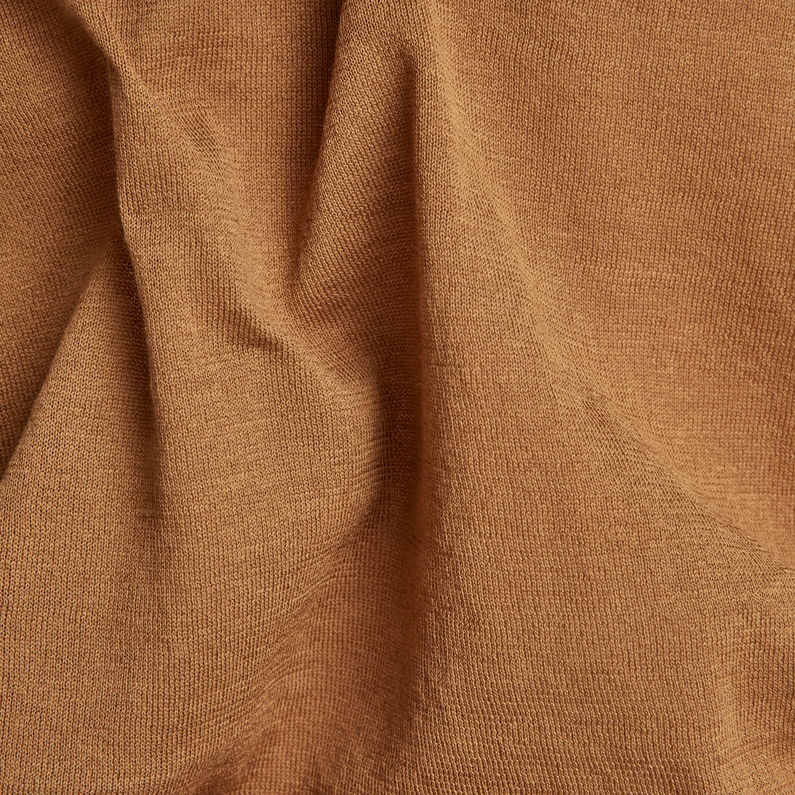 G-STAR® Top de punto Core Round Neck Marrón