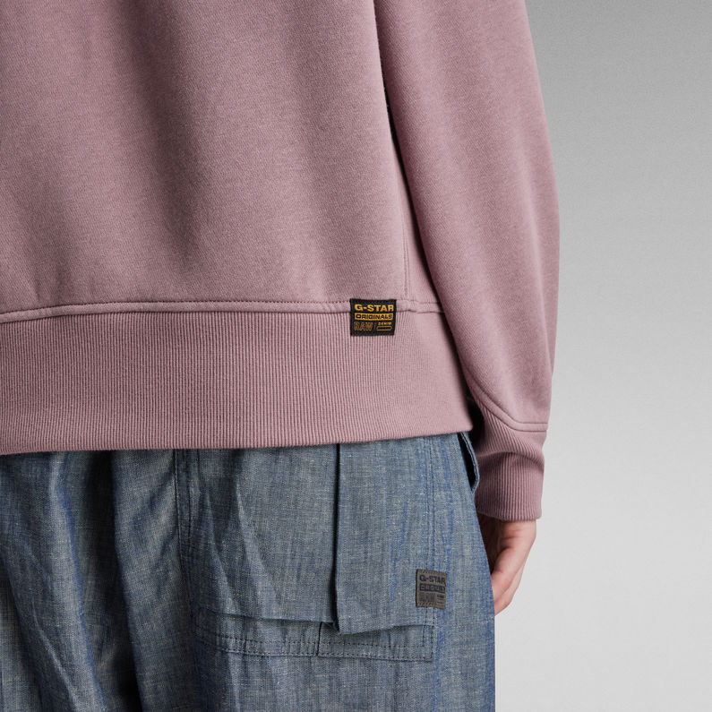 G-STAR® Premium Core 2.0 Hooded Zip Through Sweater Purple