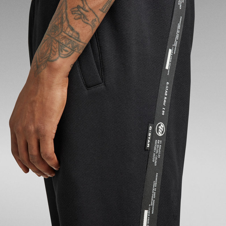 Logo Tape Sweat Pants | Black | G-Star RAW® US