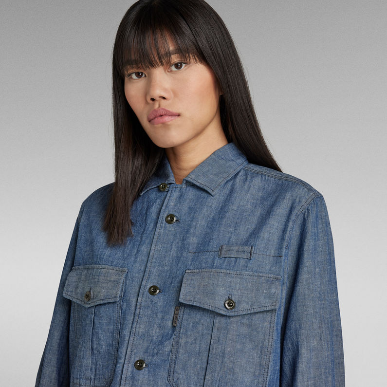 Officer Boyfriend Shirt | Dark blue | G-Star RAW® ZA