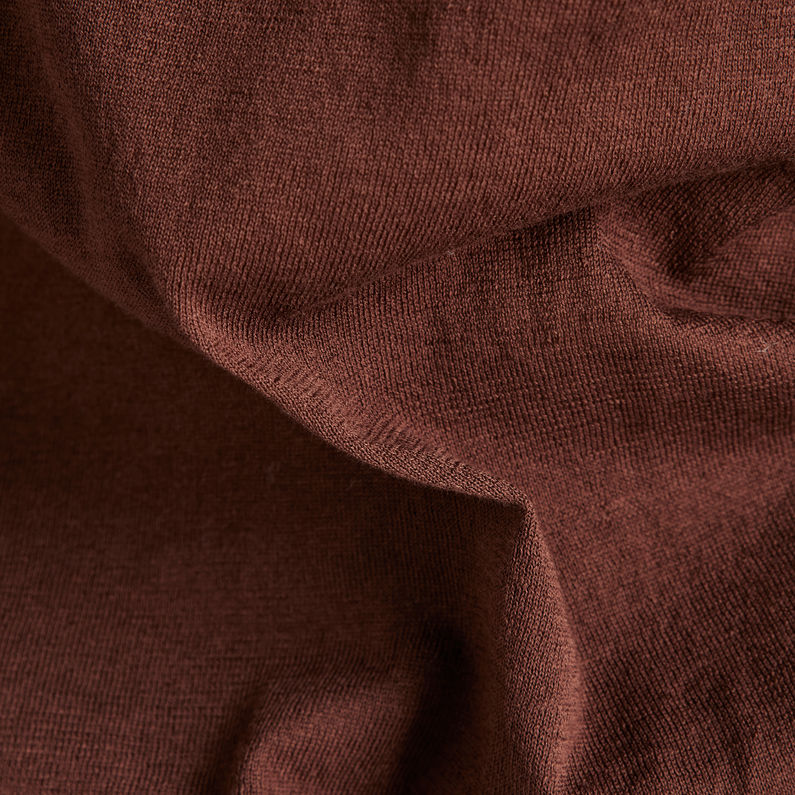 G-STAR® Core Mock Neck Knit Brown