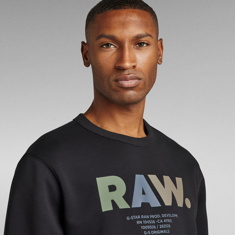 G-Star RAW® Multi Colored RAW. Sweater Black