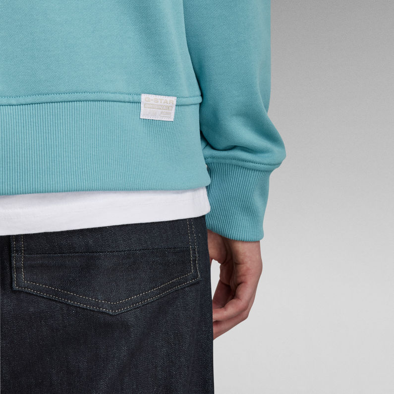 G-STAR® Raglan Raw Originals Hooded Sweater Light blue