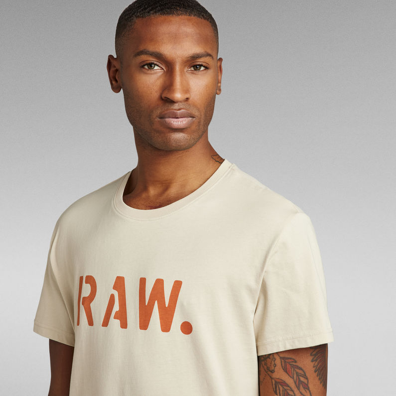 G-Star RAW® T-shirt Stencil RAW Beige