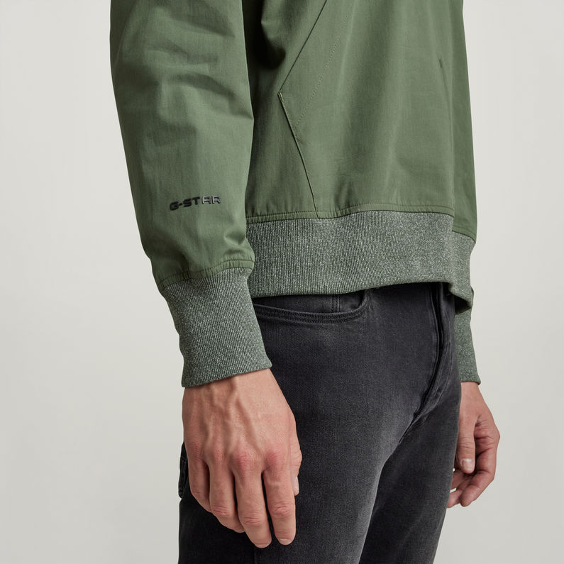 G-Star RAW® Woven Loose Hooded Sweater Green