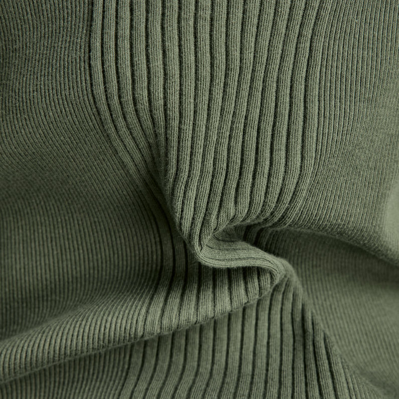 G-STAR® Slim Rib Boatneck Top Green