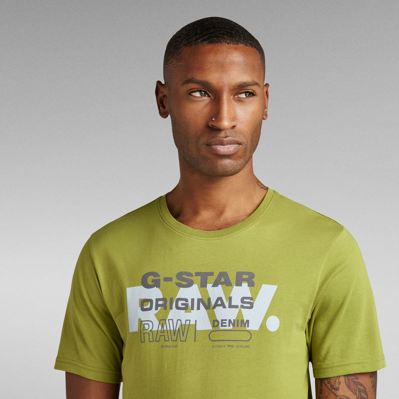 G-Star RAW® RAW Originals Slim T-Shirt Groen