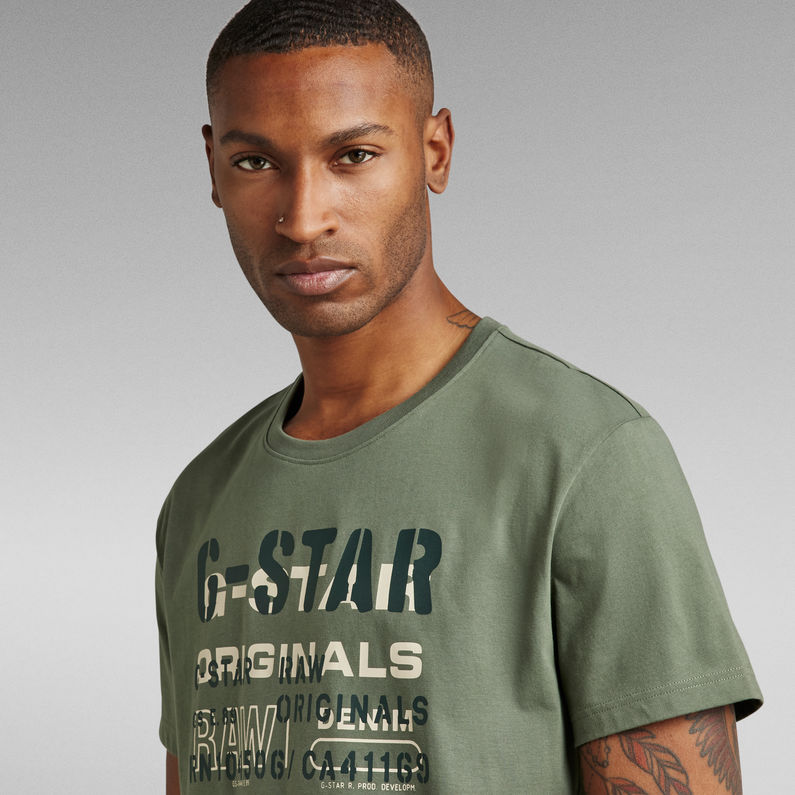Stencil Originals T-Shirt | Green | G-Star RAW® US