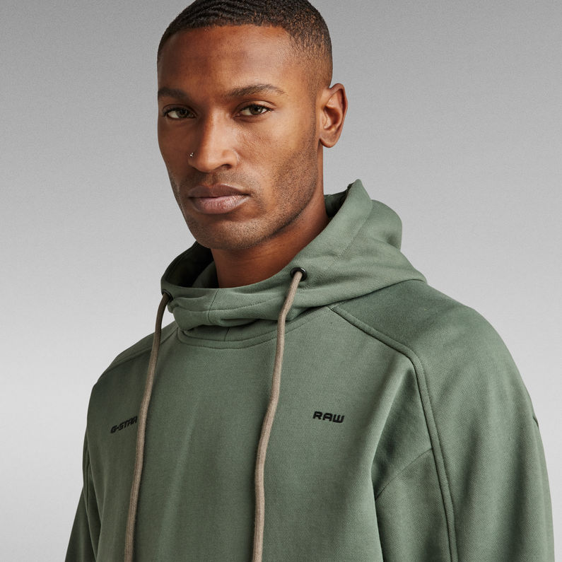 G-STAR® Moto Loose Hooded Sweater Green