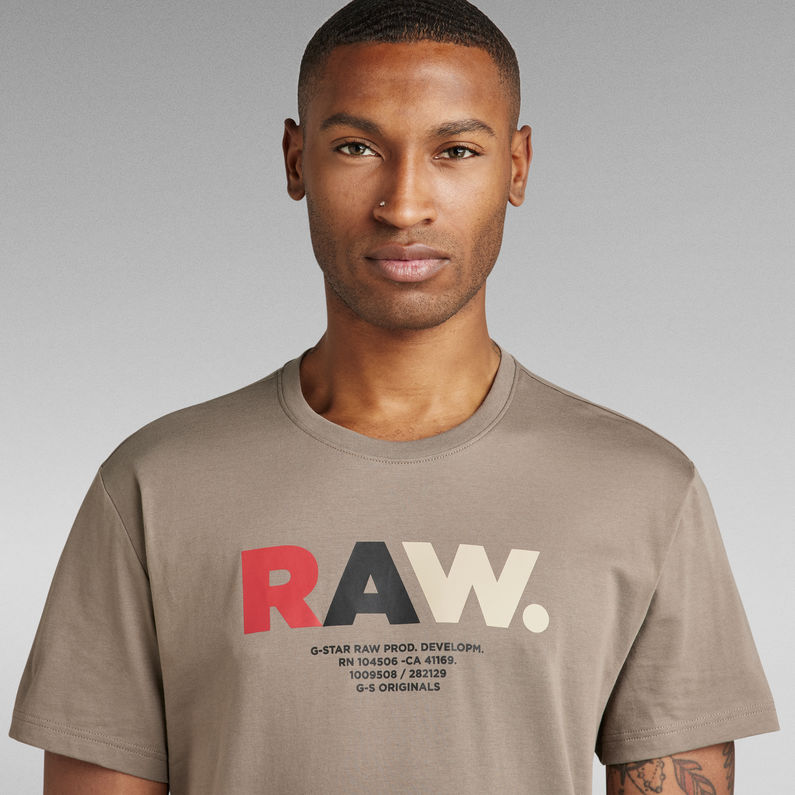 G-Star RAW® Multi Colored RAW. T-Shirt Braun