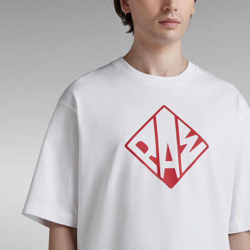 G-Star RAW® T-shirt Typography Boxy Blanc