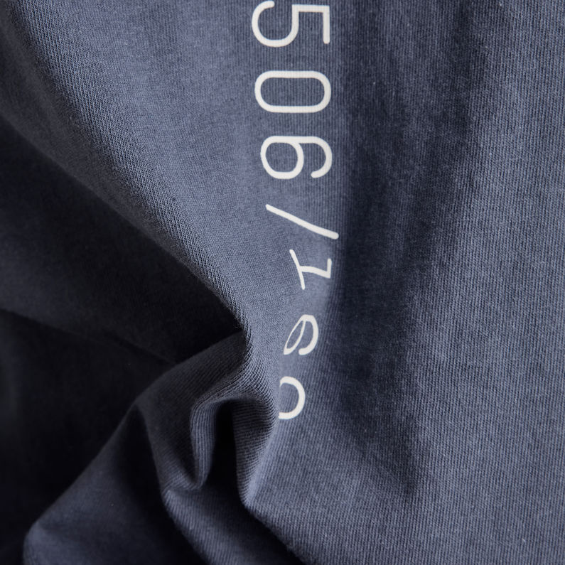 G-Star RAW® Camiseta Typeface Back Graphic Boxy Azul intermedio