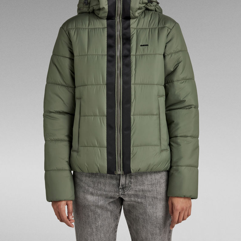 G-Star RAW® Chaqueta Meefic Hooded Quilted Verde