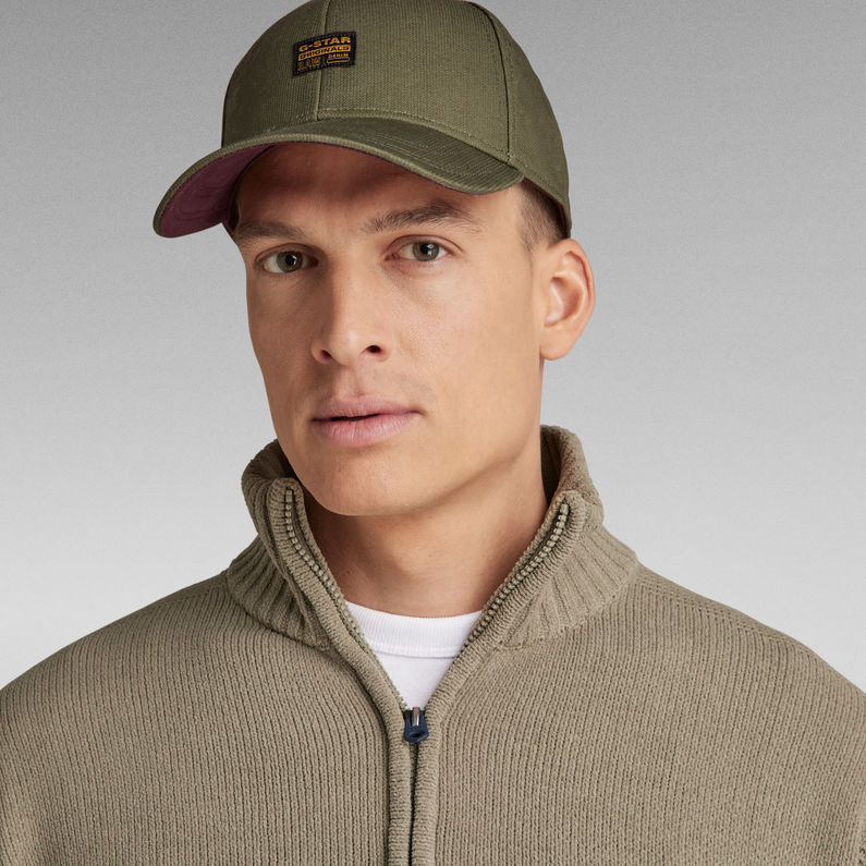 G-Star RAW® Unisex Half Zip Loose Knit Pullover Grün