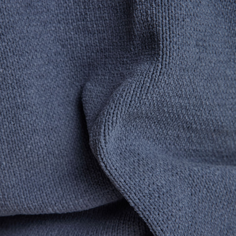 G-Star RAW® Jersey Unisex Half Zip Loose Knit Azul intermedio