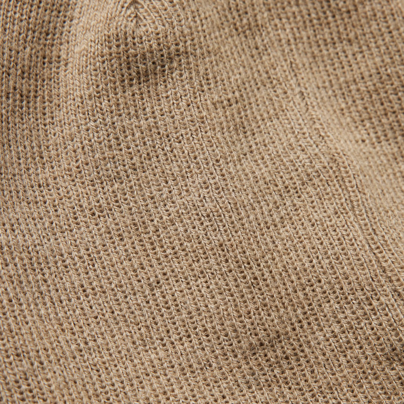 G-STAR® Effo Long Beanie Beige fabric shot