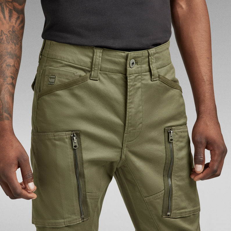 G-STAR® Cargo Broek Zip Pocket 3D Skinny Groen