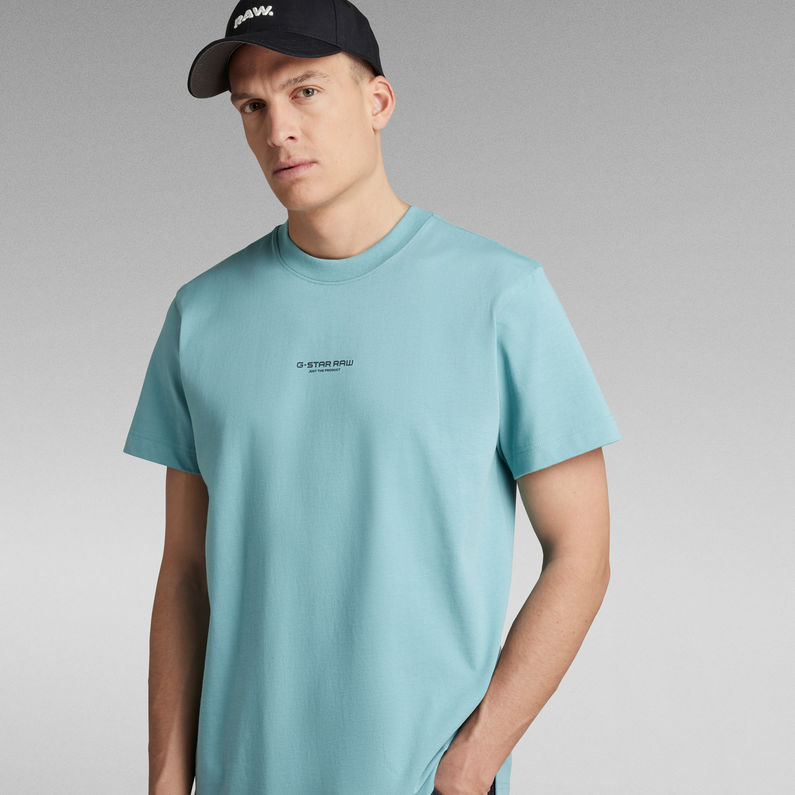 G-Star RAW® T-shirt Unisex Center Logo Loose Bleu clair