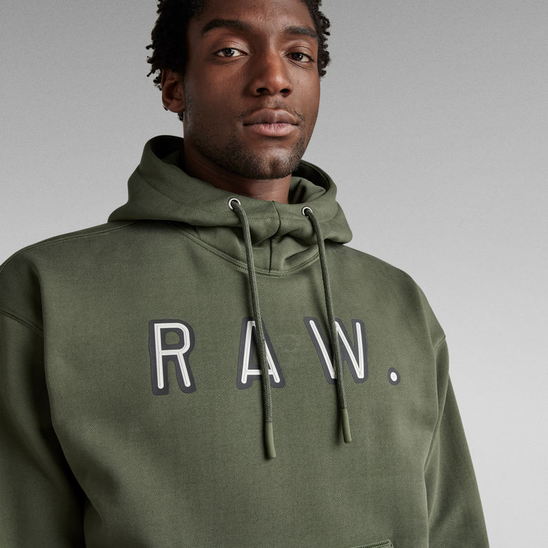 G-Star RAW® Vulcanic RAW Loose Hooded Sweater Green