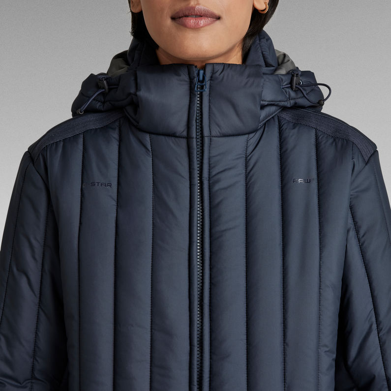 meefic vertical quilted jacket