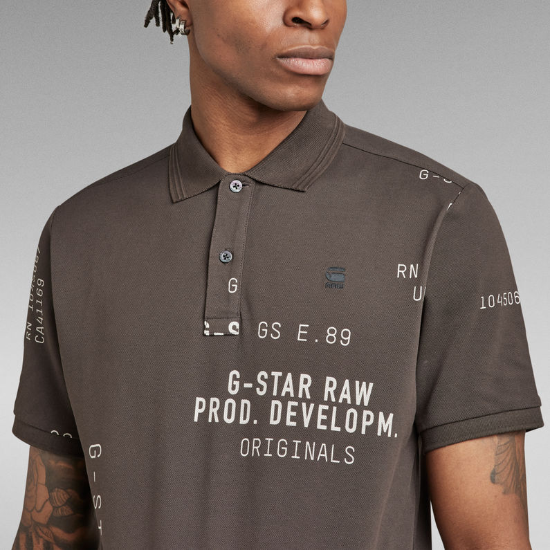 G-Star RAW® Polo Dunda Slim Allover Multi couleur