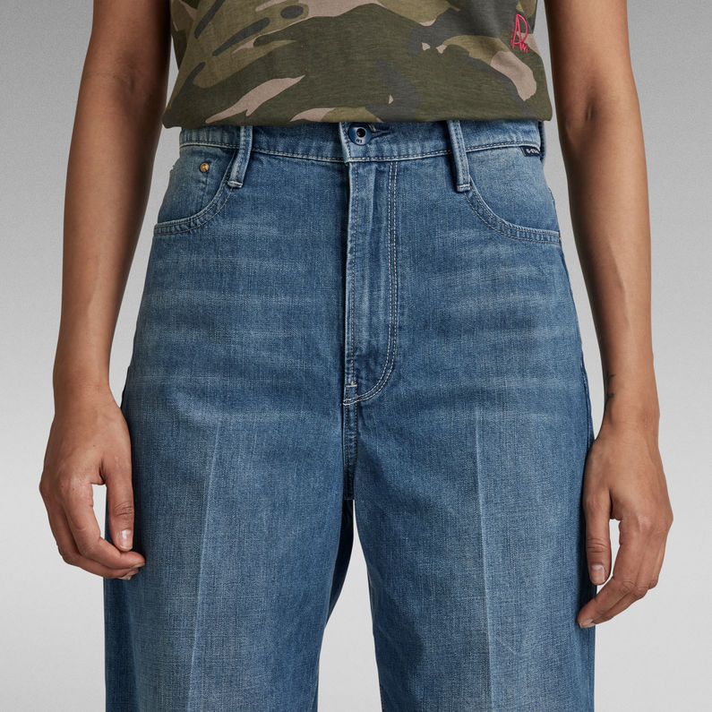 G-STAR® Deck Ultra High Wide Leg Jeans Mittelblau