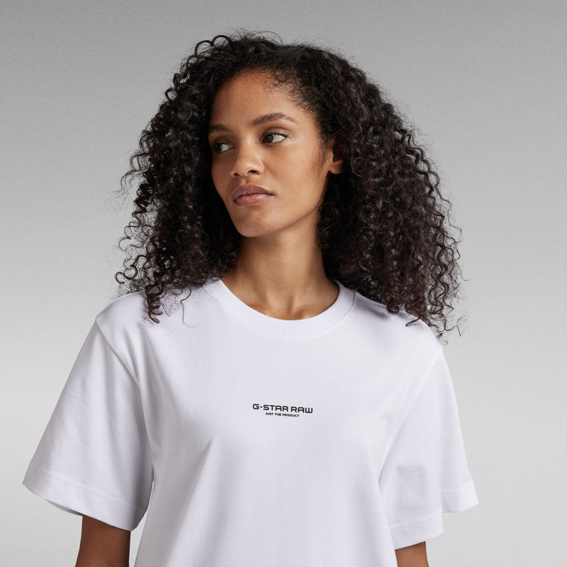 G-Star RAW® Unisex Center Logo Loose T-Shirt Weiß