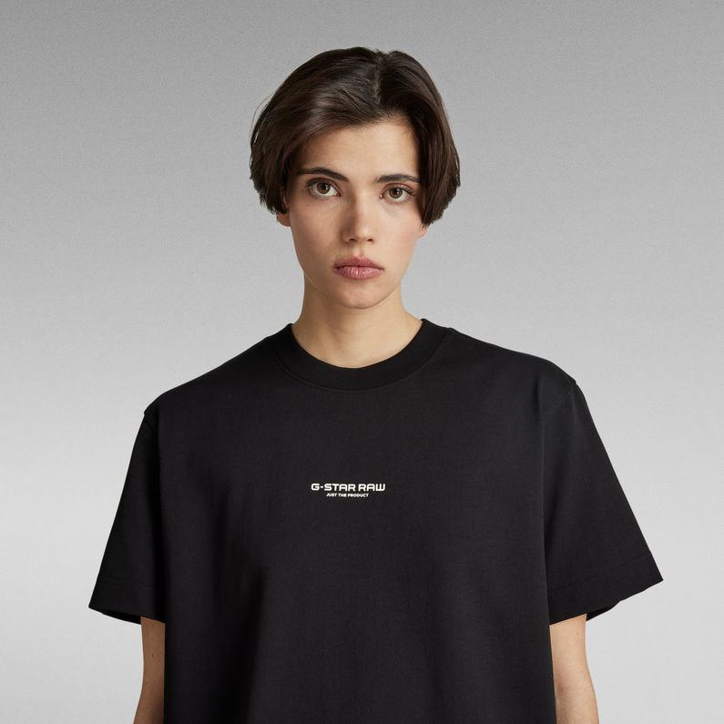 G-Star RAW® Camiseta Center Logo Loose Unisex Negro
