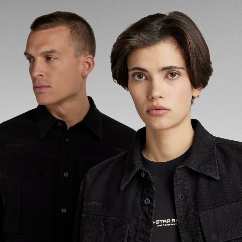 G-Star RAW® Unisex Submarine Regular Hemd Schwarz
