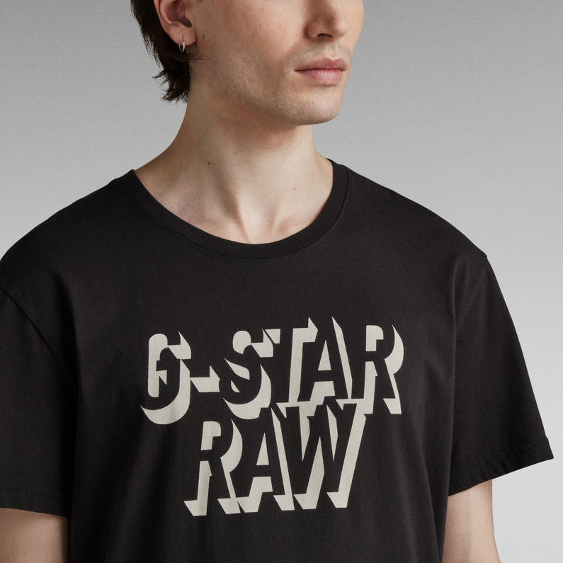 G-STAR® Retro Shadow Graphic T-Shirt Schwarz